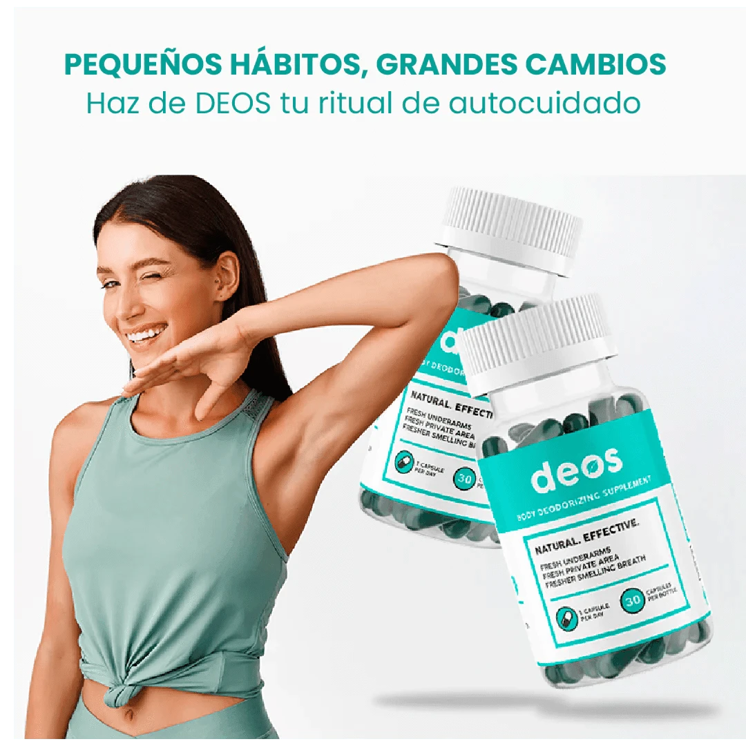 DEOS™ Desodorante Interno Natural – Frescura desde el interior - Amya Chile