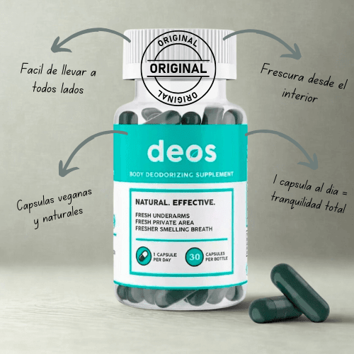 DEOS™ Desodorante Interno Natural – Frescura desde el interior - Amya Chile