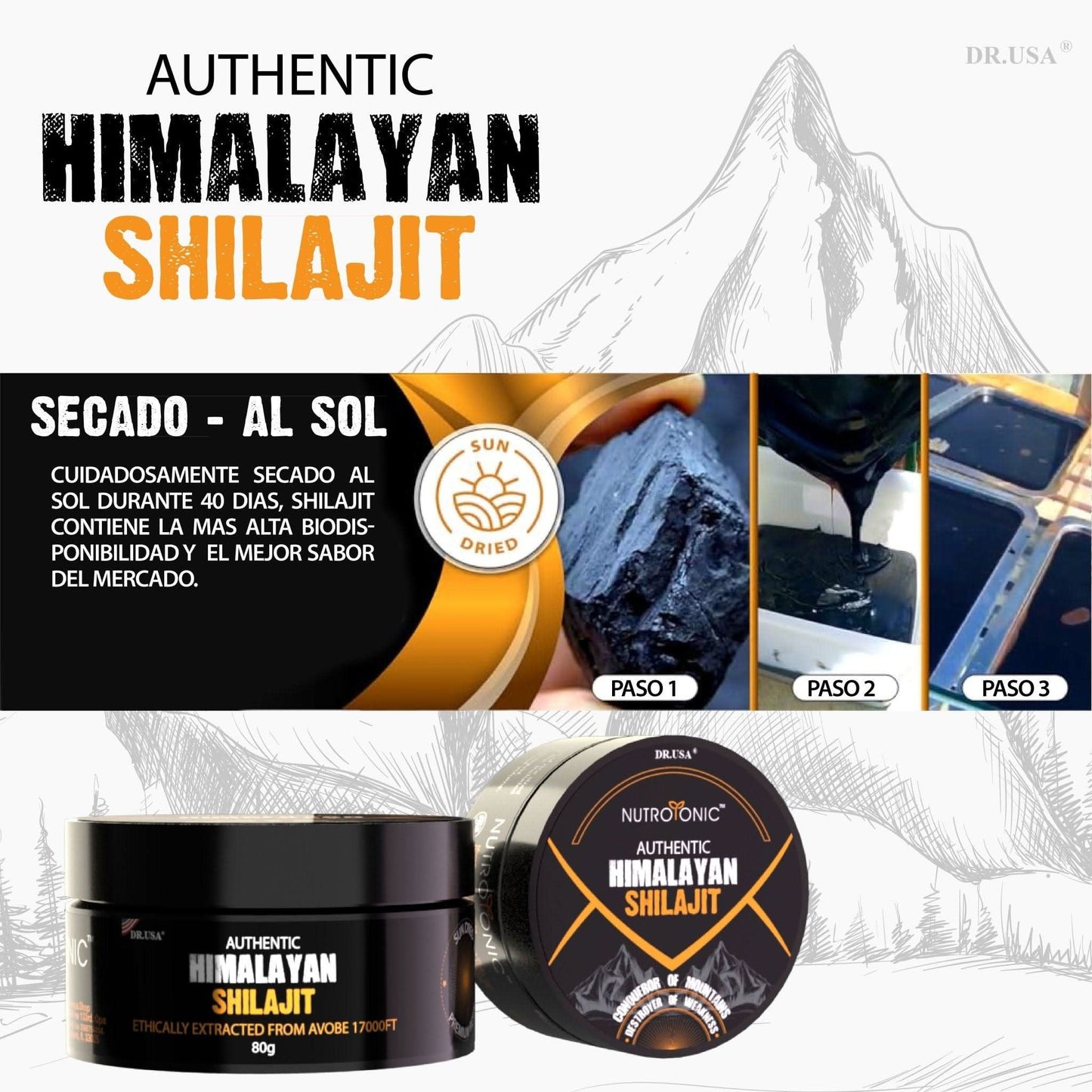 🌿 Shilajit Premium en Resina – Energía ancestral para tu día a día🌿 - Amya Chile