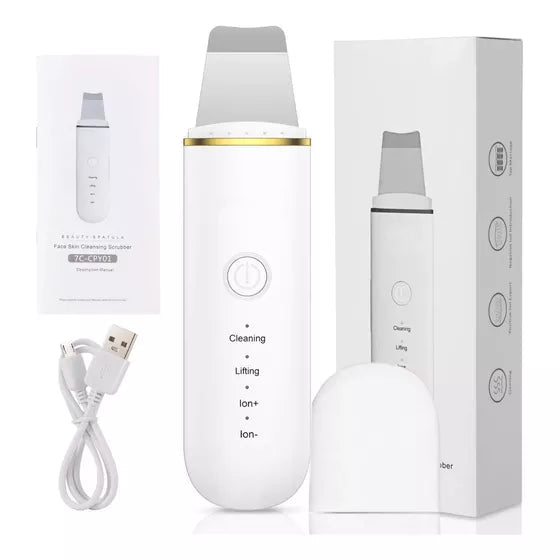 UltraSkin™ | Espátula Facial Ultrasónica Exfoliante 3 en 1 - Amya Chile