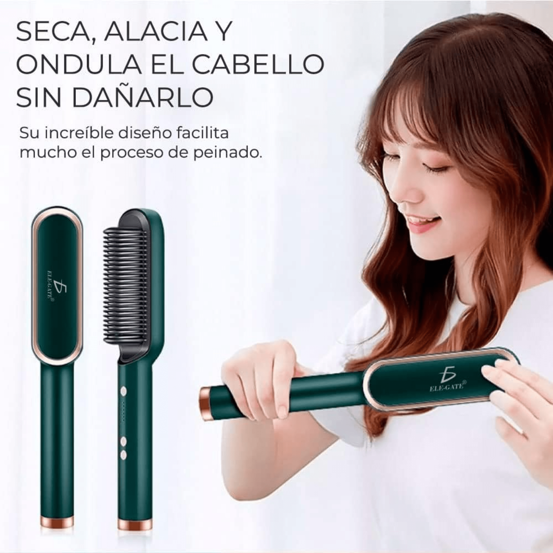 Cepillo Alisador Mágico – Cabello liso y brillante en solo 3 minutos, sin dañar tu pelo - Amya Chile