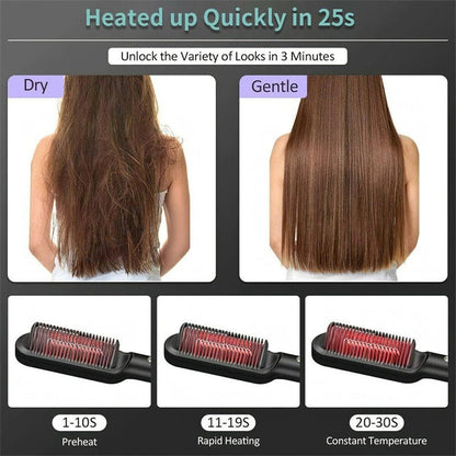 Cepillo Alisador Mágico – Cabello liso y brillante en solo 3 minutos, sin dañar tu pelo - Amya Chile