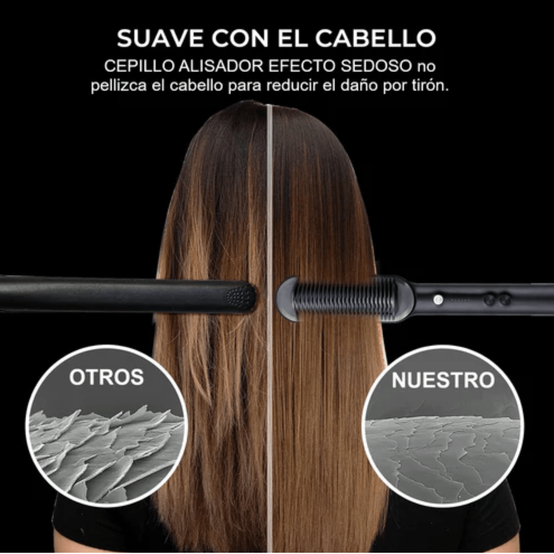 Cepillo Alisador Mágico – Cabello liso y brillante en solo 3 minutos, sin dañar tu pelo - Amya Chile
