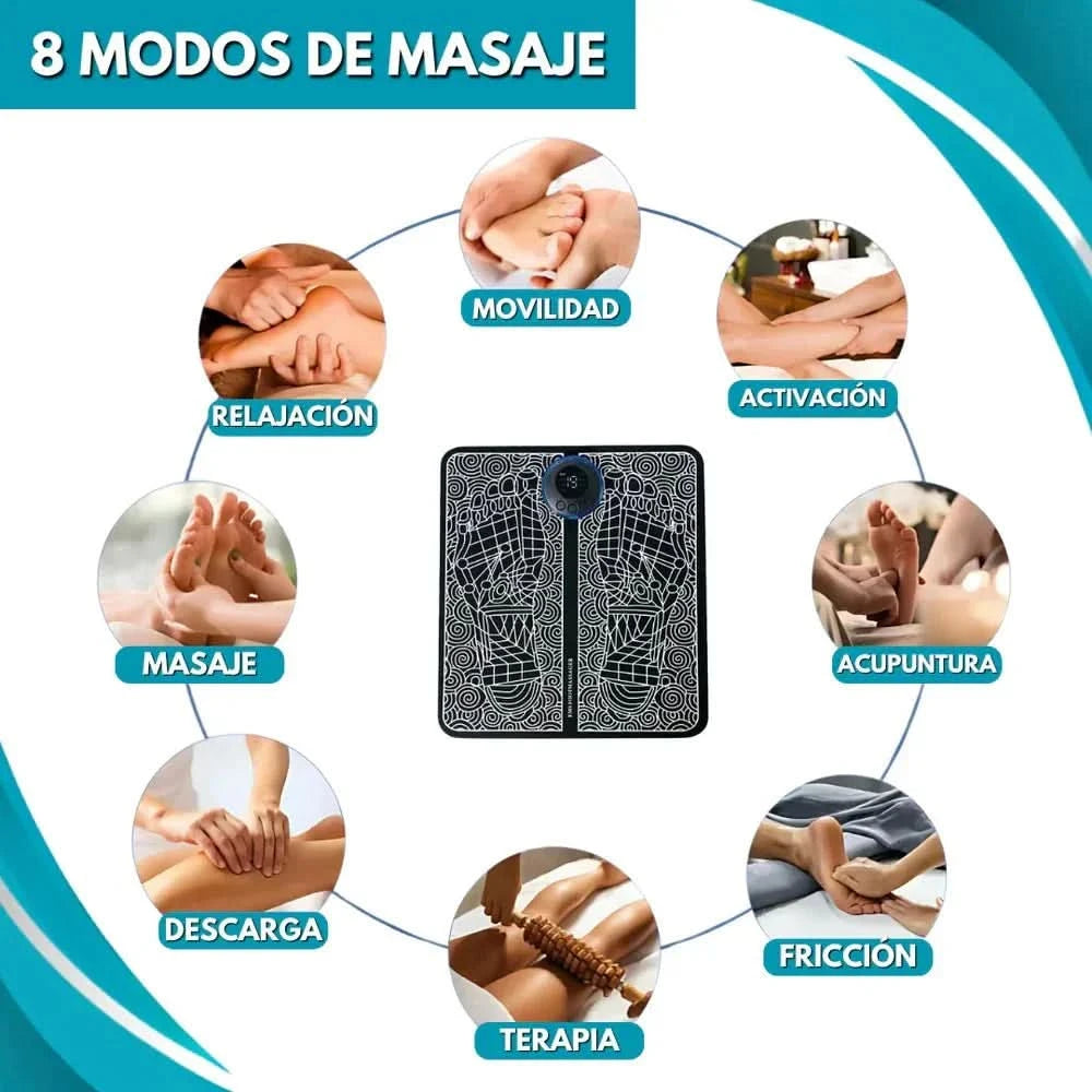 Masajeador Eléctrico de Pies EMS — Alivio Instantáneo y Relajación Profunda - Amya Chile