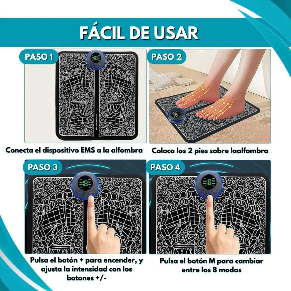 Masajeador Eléctrico de Pies EMS — Alivio Instantáneo y Relajación Profunda - Amya Chile
