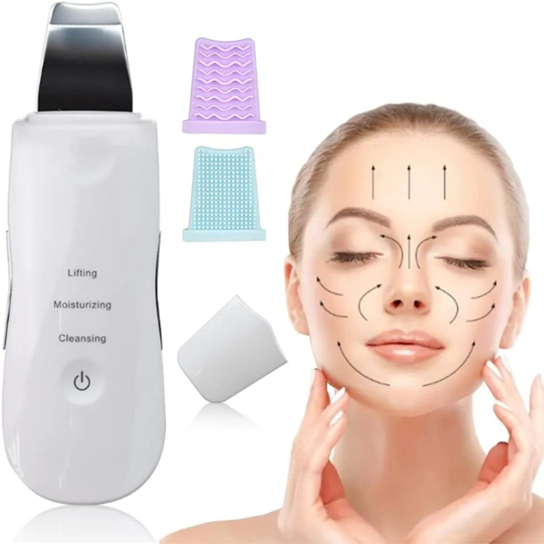 UltraSkin™ | Espátula Facial Ultrasónica Exfoliante 3 en 1 - Amya Chile